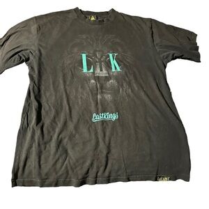 Last Kings Lion Classic Graphic Black T-Shirt Size XXL